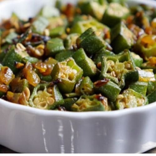 Okra bhujia Okra bhujia