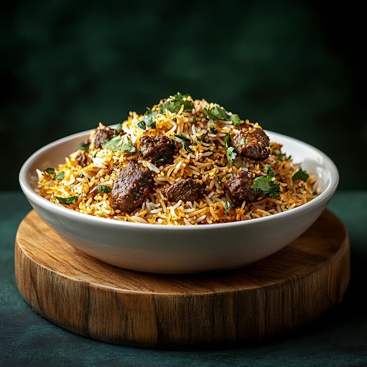 Nötkött Biryani – Indisk risrätt hos Aaima Kitchen Falun