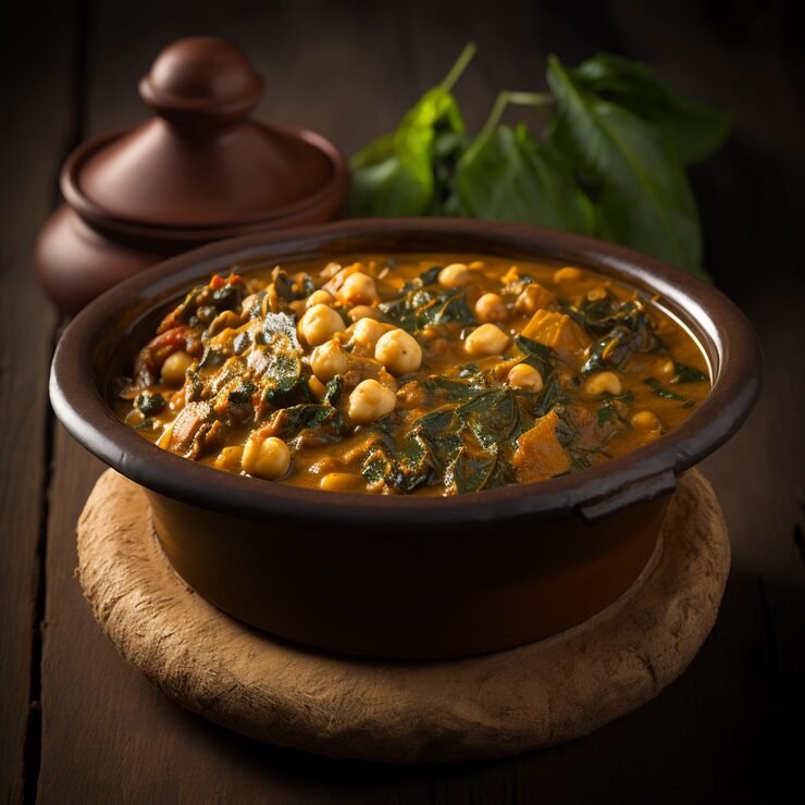 Aloo Palak med kikärtor - Indisk specialitet Falun Aaima Kitchen